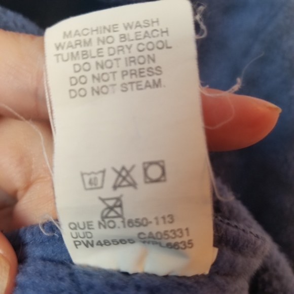 Woolrich women's blue Button front fleece jacket - Picture 5 of 10